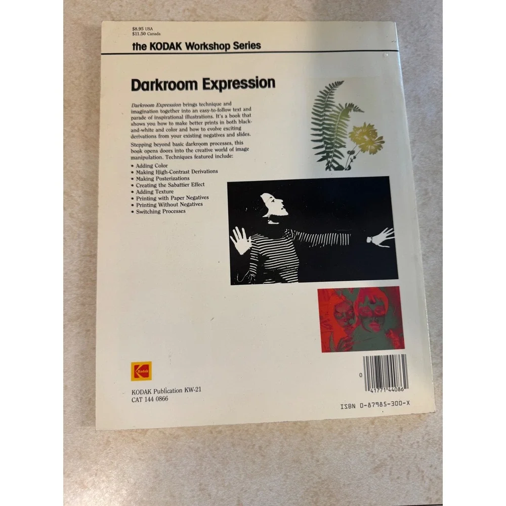 Kodak Workshop Series Darkroom Expression Photography Book 1984 KW-21 Vintage
